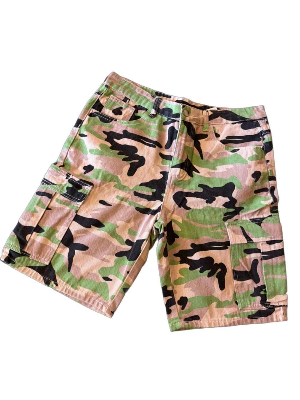 Manfinity Camo Cargo Shorts Size M